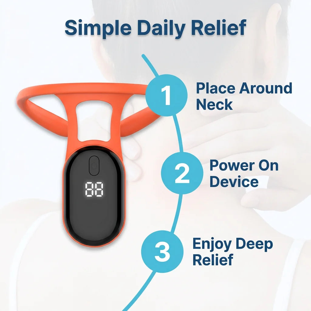 NeckSoothe™ - Portable Ultrasonic Lymphatic Drainage Device