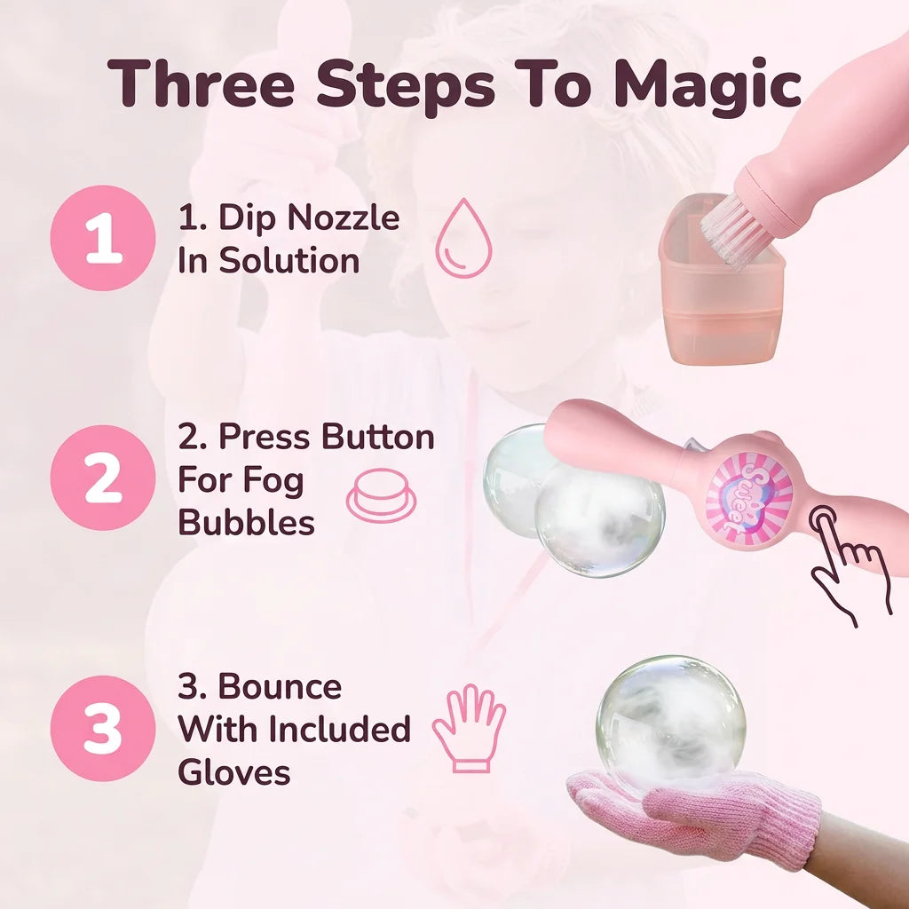 FogBubble™ - Interactive fog-filled bubbles you can catch and hold