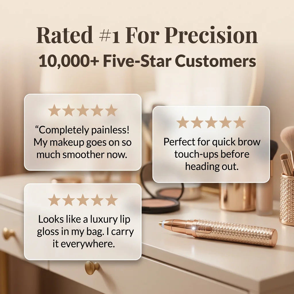 3-in-1 Electric Trimmer - Painless Precision for Brows, Face and Body