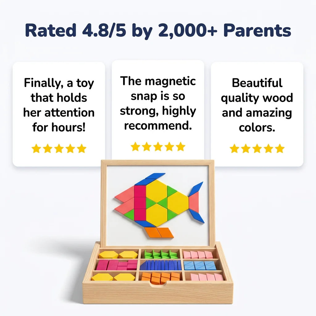 MagBuild™ - Educational Magnetic Blocks for Creative STEM Play