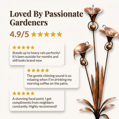 CallaChime™ - Handcrafted garden stake with elegant lily design