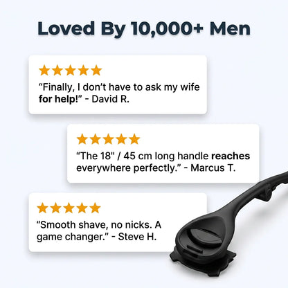 QuickShave™ - Long-Reach Back Hair Shaver