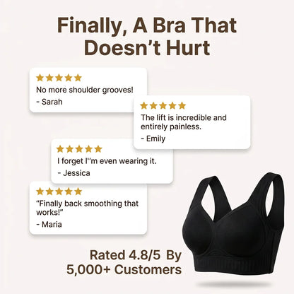 FlexLift™ - Wireless push-up bra for all-day comfort and back support