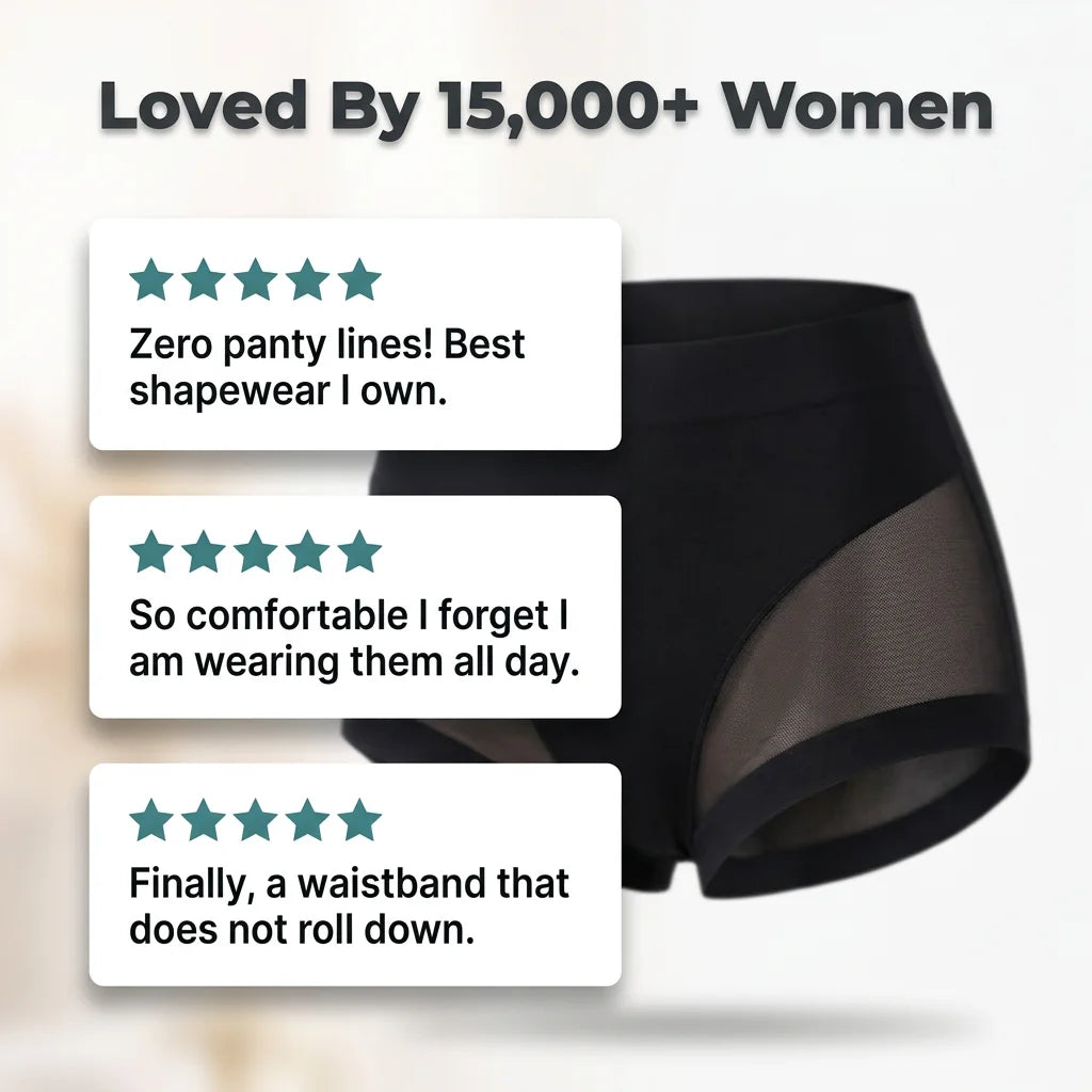 SlimFlex™ - Seamless high-waisted boyshorts with tummy control