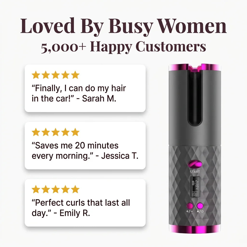 EasyCurl™ - Portable Wireless Hair Curler