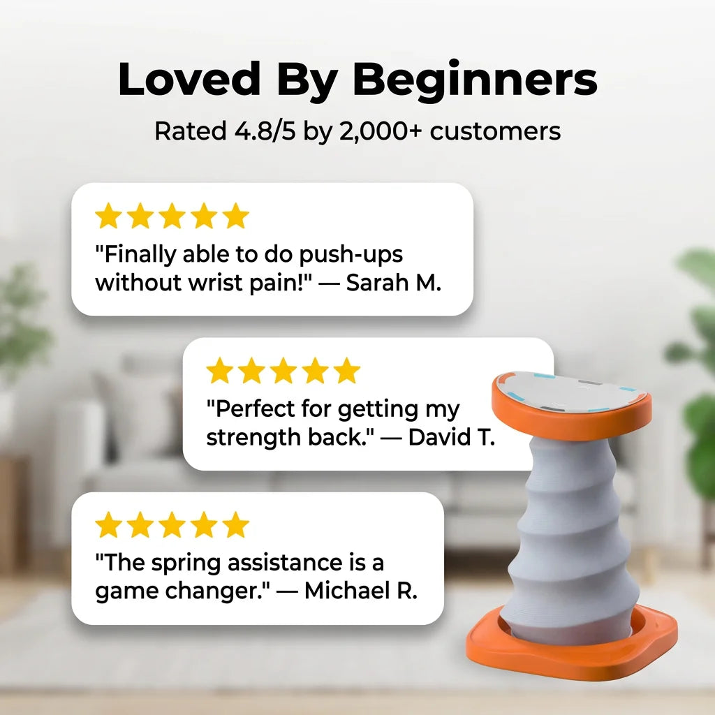 SpringLift™ - Adjustable Push-Up Trainer for Better Workout Form