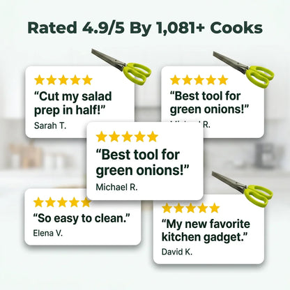 MultiCut™ - 5 Blade Precision Herb Scissors For Easy Cooking