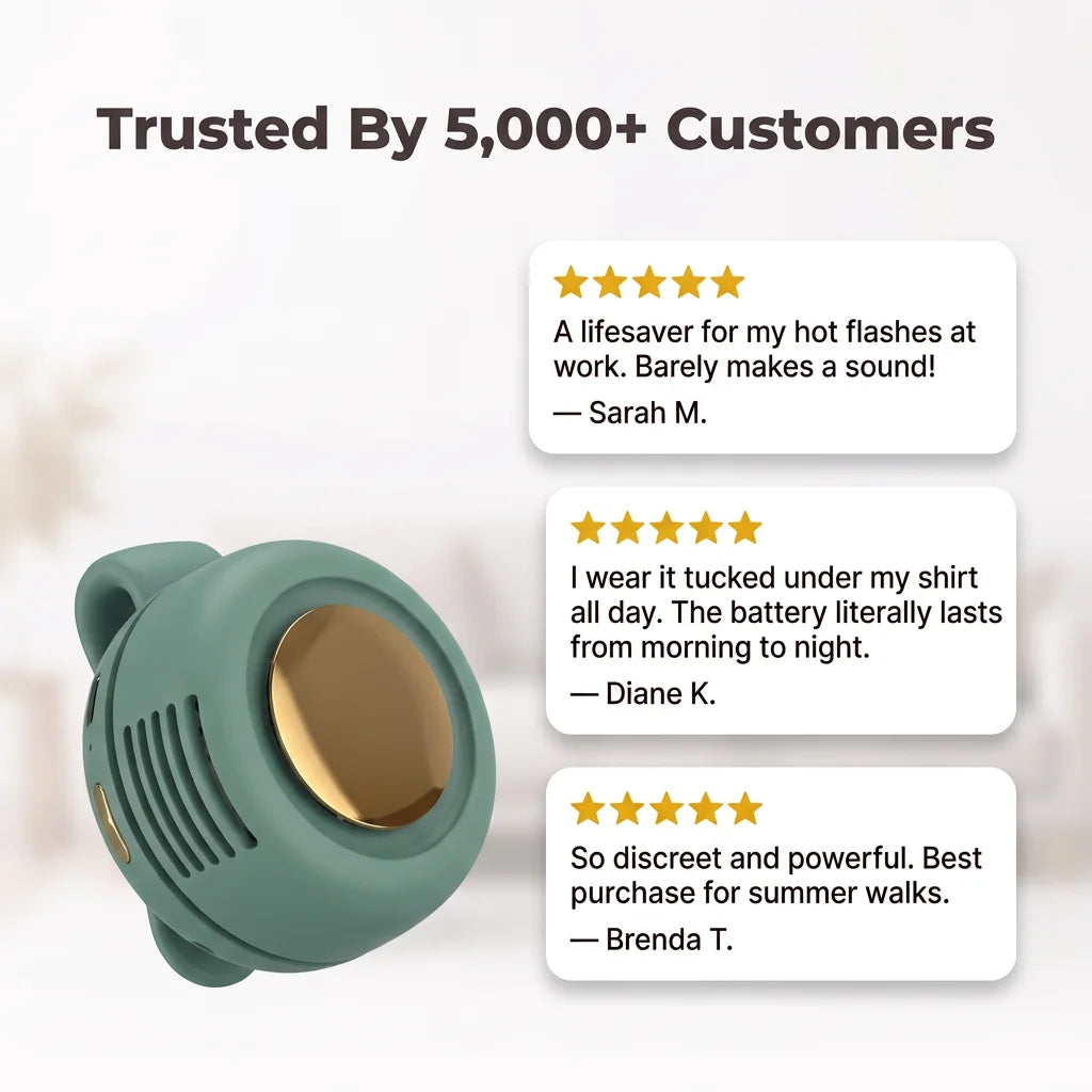CoolClip™ - Portable Bladeless Under-Clothing Fan