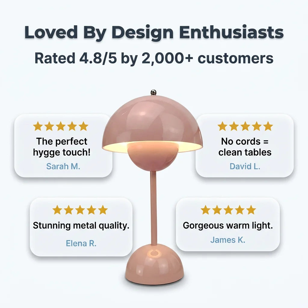 FlexLamp™ - Cordless Retro Touch-Dimming Table Lamp