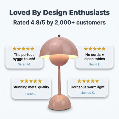 FlexLamp™ - Cordless Retro Touch-Dimming Table Lamp