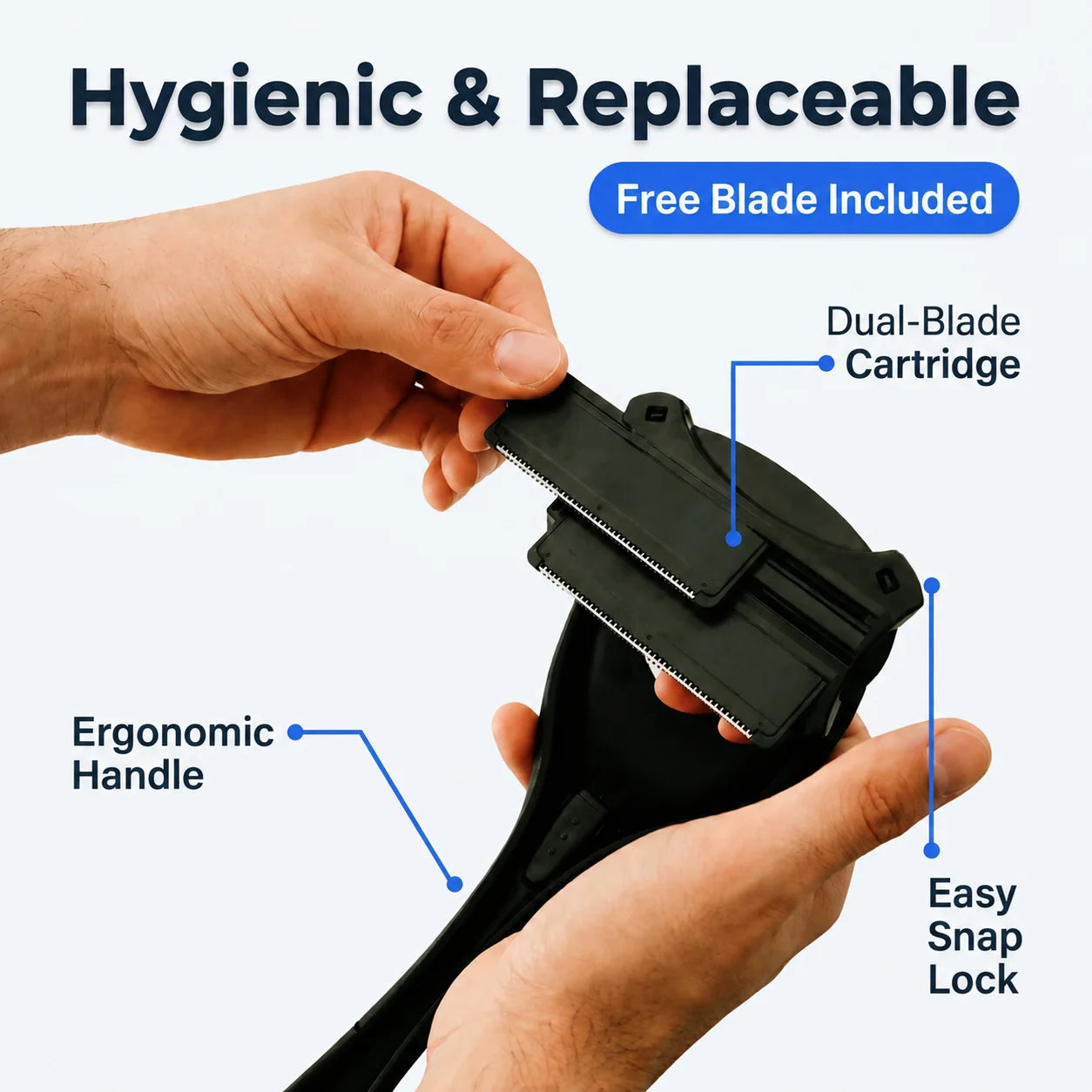 QuickShave™ - Long-Reach Back Hair Shaver