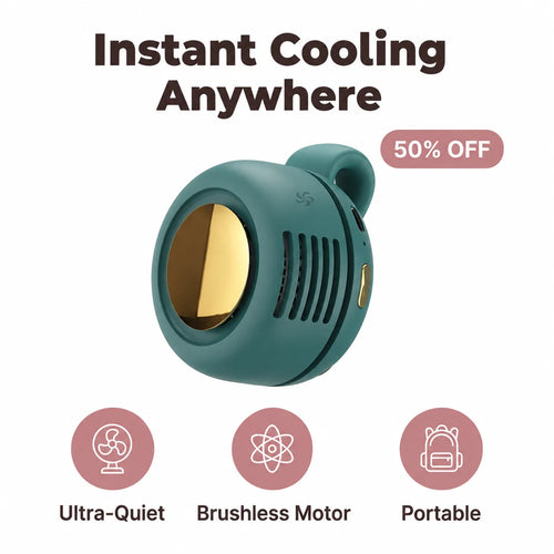 CoolClip™ - Portable Bladeless Under-Clothing Fan