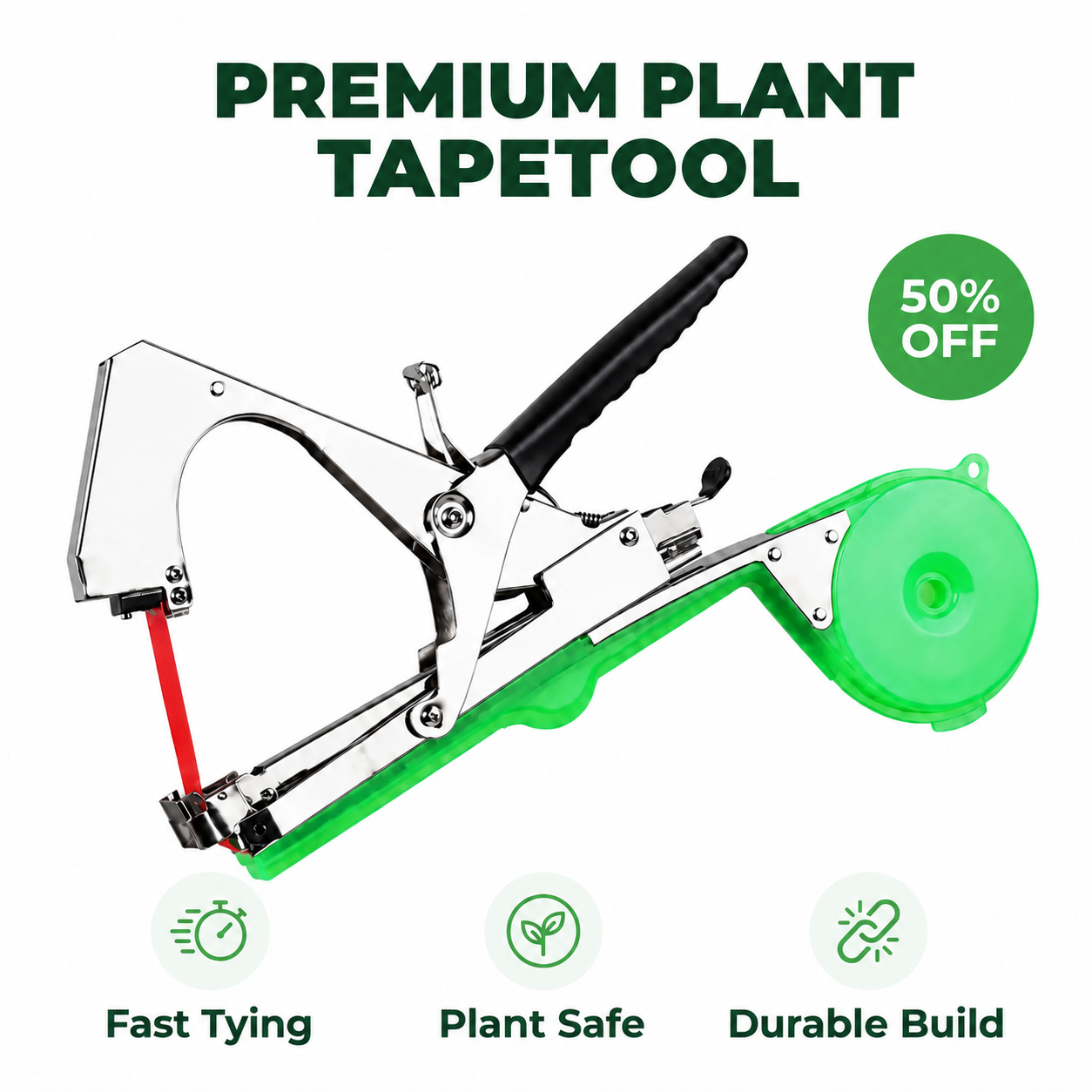 PlantLock™ - Fast Handheld Plant Tying Device