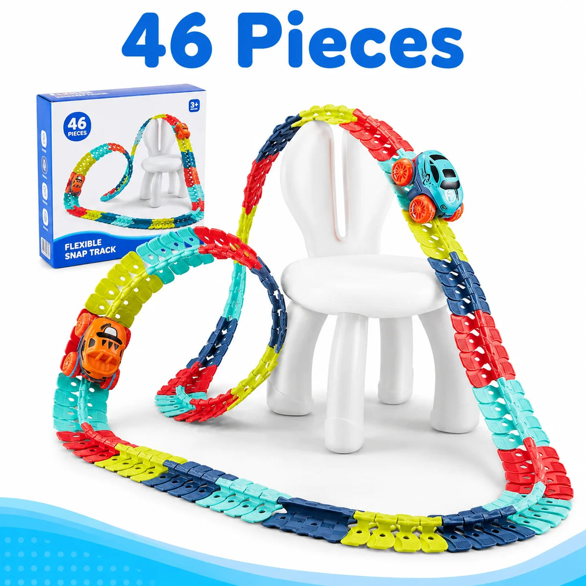 GripTrack™ - Anti-Gravity Race Track Set with Loops
