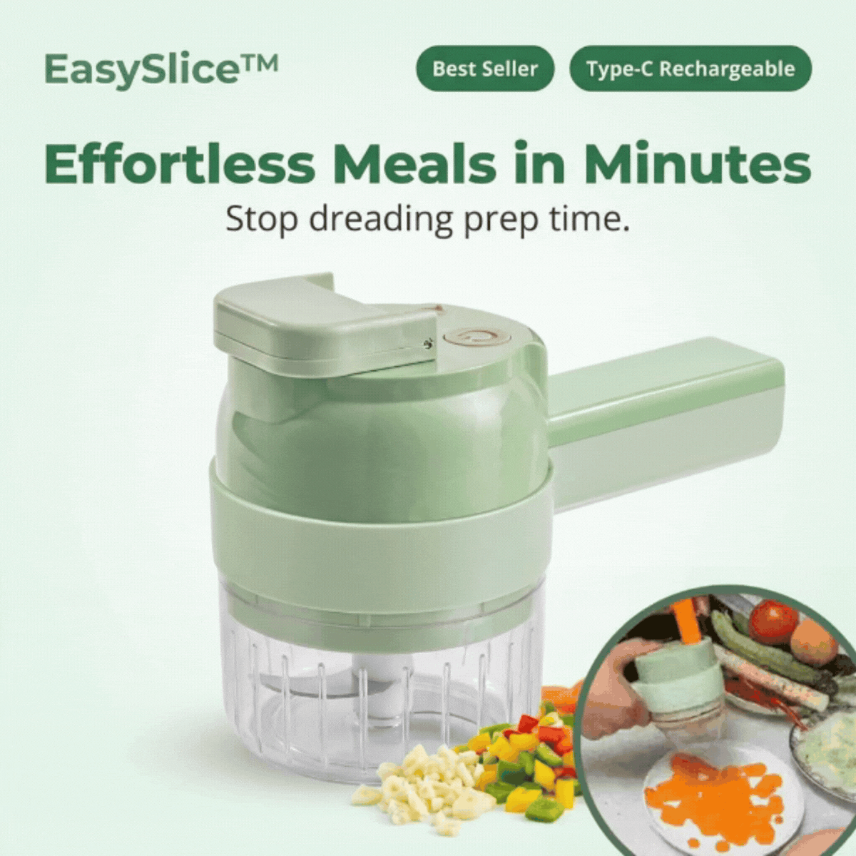 EasySlice™ - Turn Kitchen Chaos into Effortless Meals in Minutes