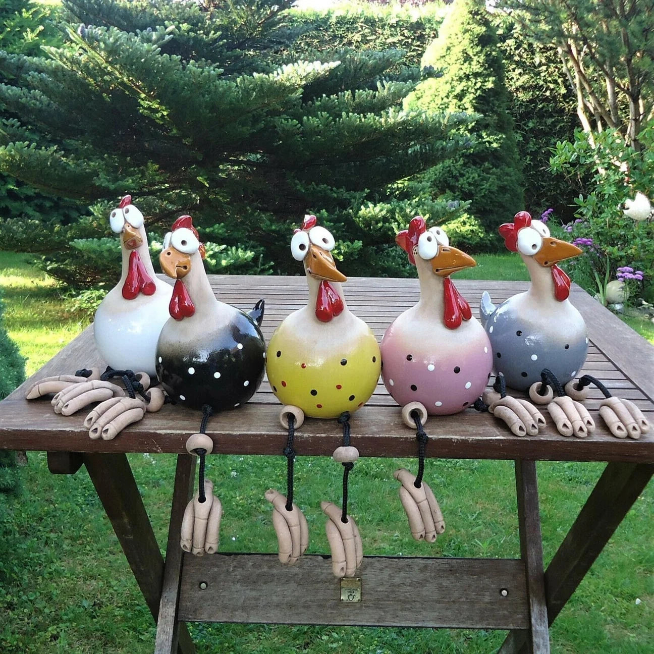 YardChick™ - Charming resin garden accents in five vibrant colors