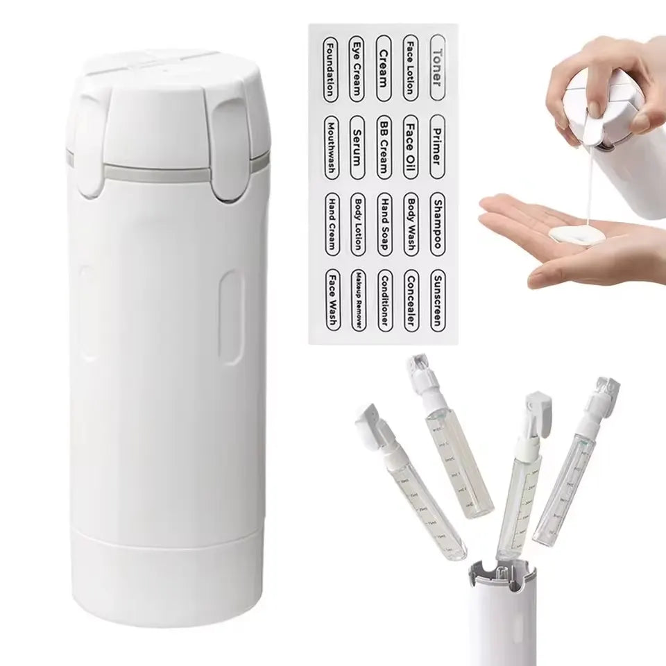 TravelFit™ - Leakproof 4-in-1 Compact Toiletry Dispenser