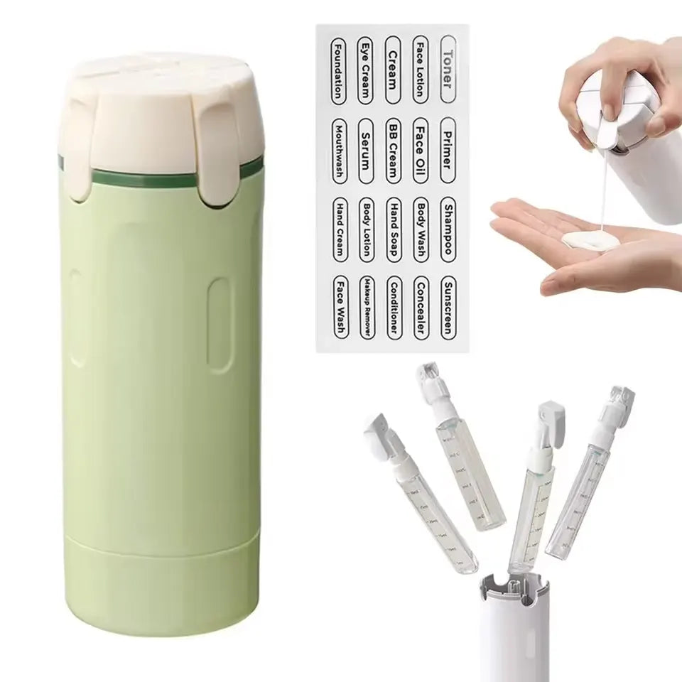 TravelFit™ - Leakproof 4-in-1 Compact Toiletry Dispenser