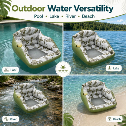 FlexFloat™ - Versatile 3-in-1 pool lounge with ergonomic mesh design