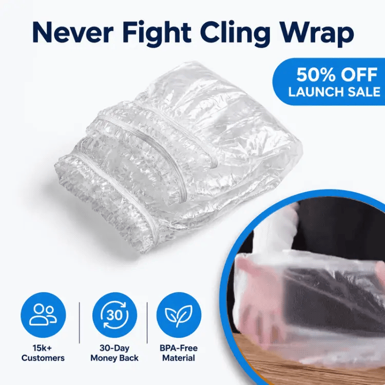FreshBag™ - Reusable Stretch Food Covers 100 Bags