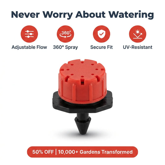 AquaFlow™ - Precisie verstelbare irrigatie druppelaars