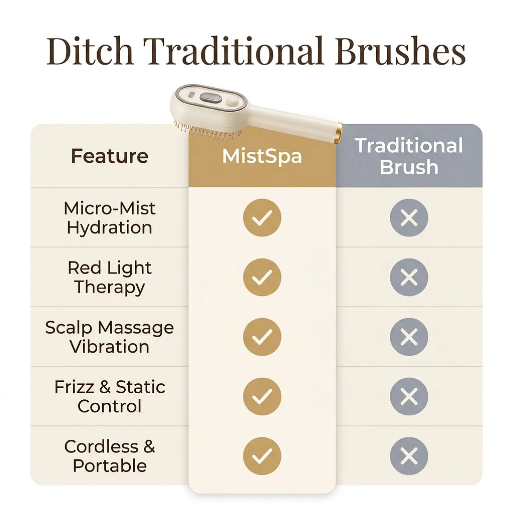 MistSpa™ - Electric Scalp Massaging Brush with Hydrating Mist