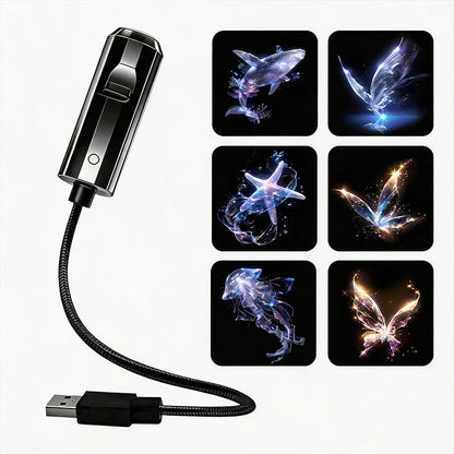 LED star projector with 10 projection slides