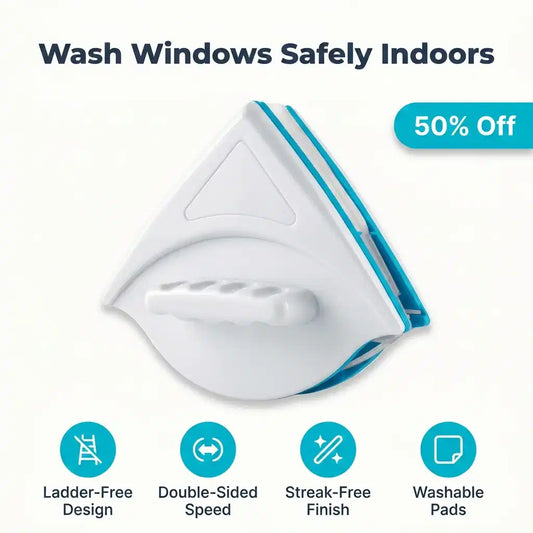 ClearGlide™ - מנקה חלונות מגנטי דו-צדדי